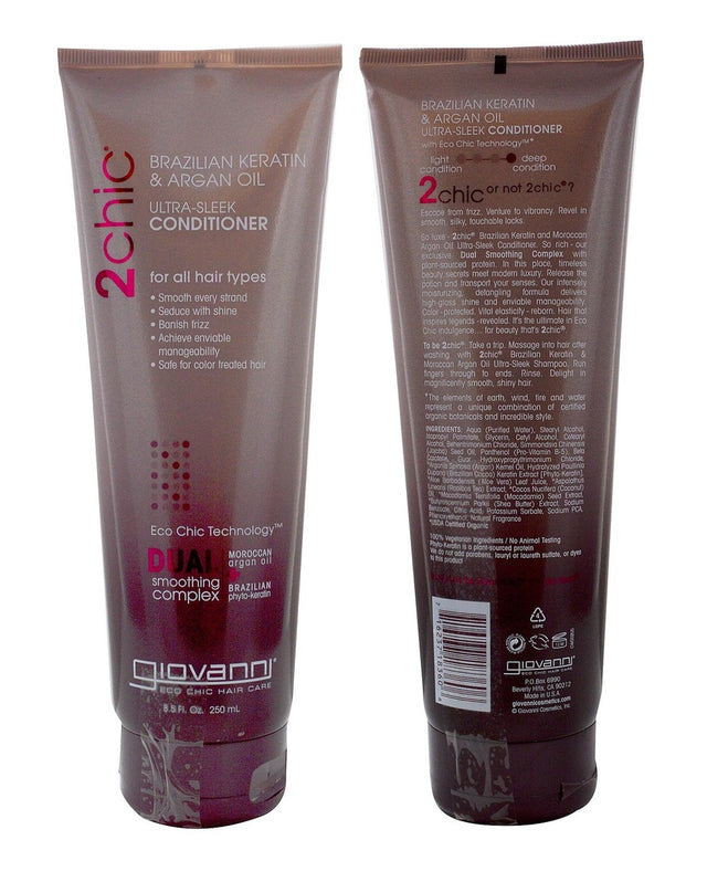 Giovanni Brazilian Keratin & Argan Oil Ultra-Sleek Shampoo 250ml