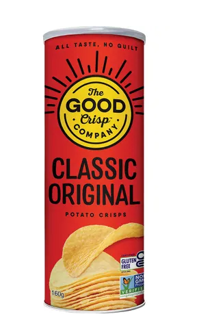 The Good Crisp Company Potato Crisps Classic Original 160g x 8