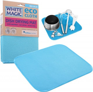 White Magic Drying Mat Sea Blue 1Pk